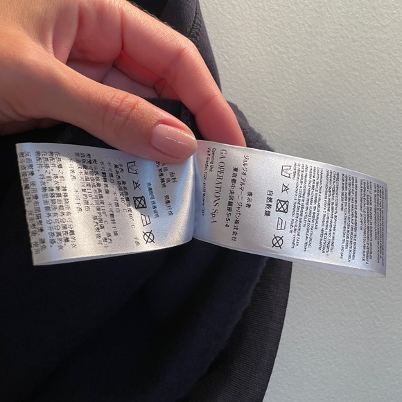 NWT Giorgio Armani “Gorgeous” Black Sweatshirt size EU 42 - Picture 9 of 10